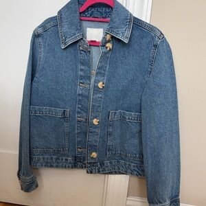 H&M Blue Denim Jacket with Button Detail